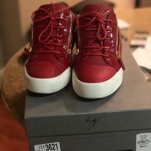 Giuseppe Zanotti Men's Double-Zip Leather Low-Top